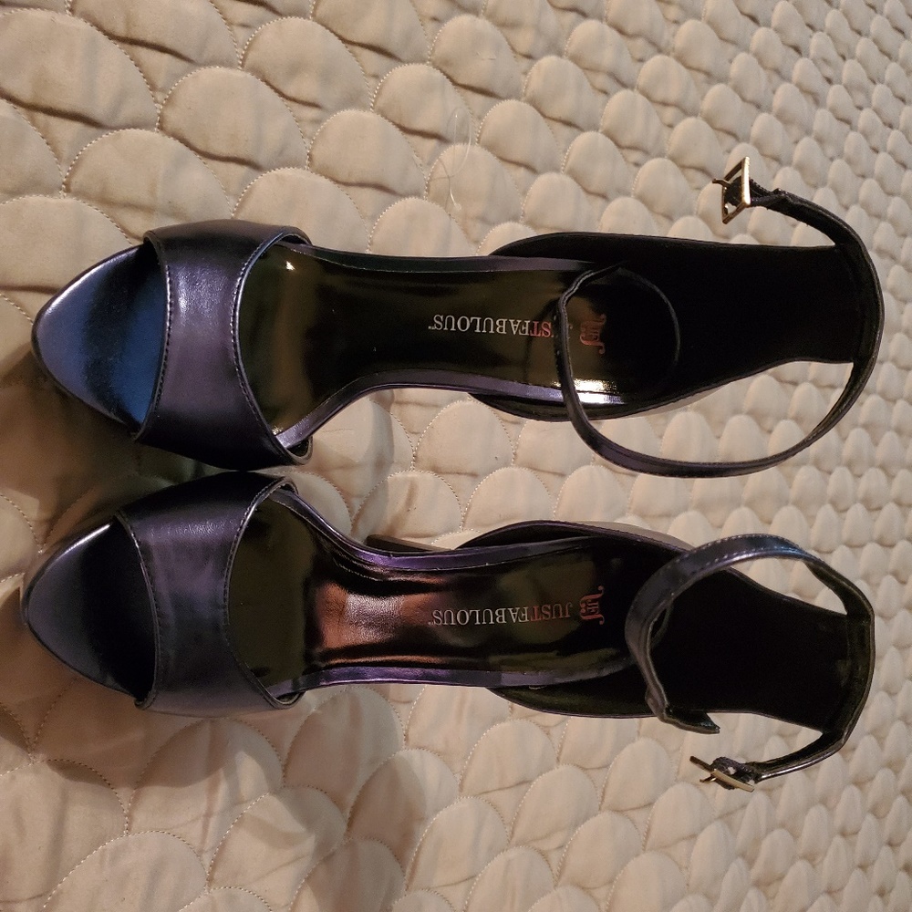 Womens Sz 6.5 Ankle Strap High Heel Sandals
